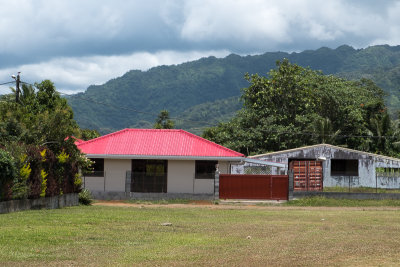 The housing in Tahiti is more western