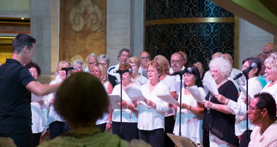 Al sang in the passenger choir