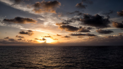 Sunset somewhere in the South Pacific