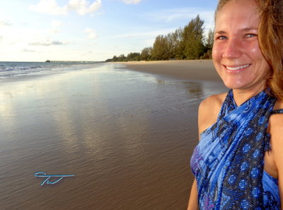 Christina on Natai Beach Phang Nga Thailand 