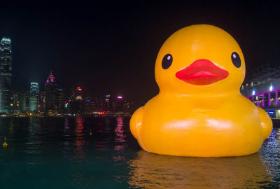 rubber ducky in Hong Kong 