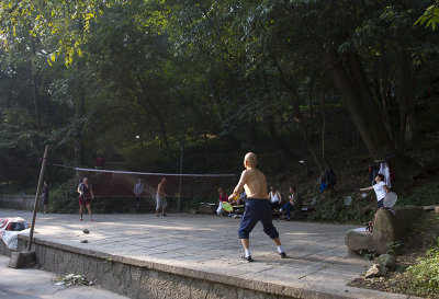 badminton is popular amongst retirees 