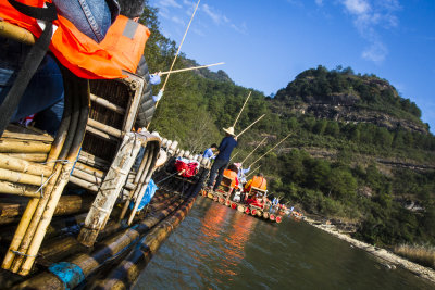  Colourful Bamboo Raft of Wuyishan  