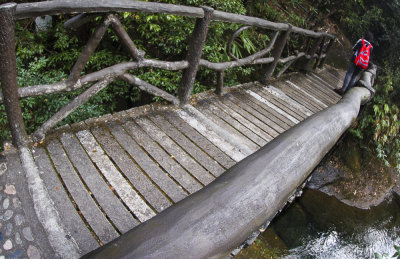 end of a bridge 