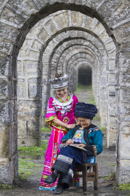 under the stone bridge 