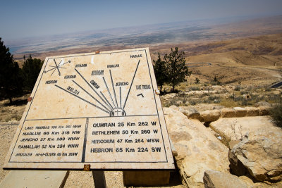 Mount Nebo - from Hebron to Lake Tiberias 