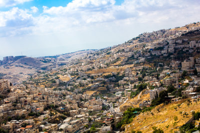 Elevated Town View Kidron Valley Jerusalem 