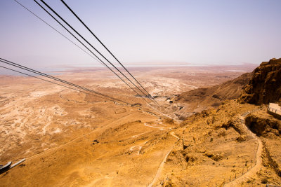 Masada - View from the Cable Car 