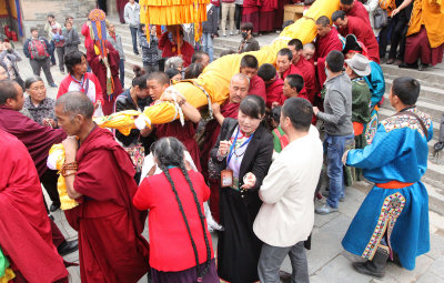 KUMBUM MONASTERY - QINGHAI - SUNNING BUDDHA FESTIVAL 2013 (90).JPG