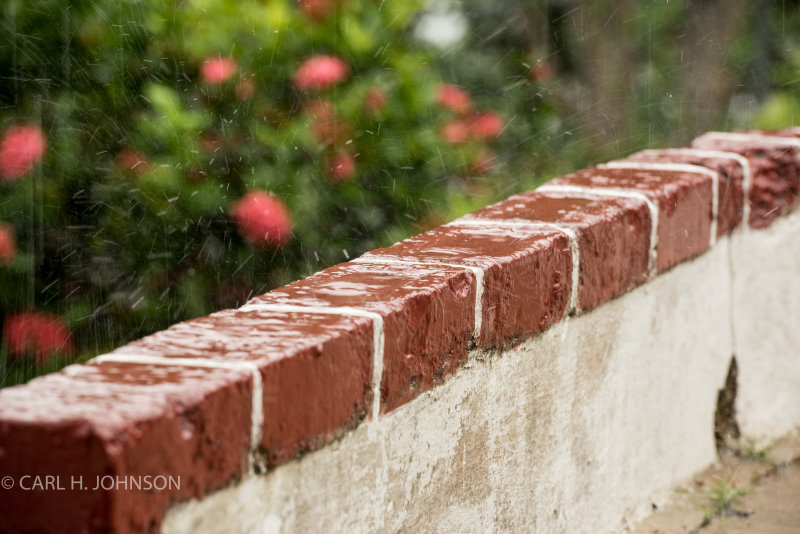 splashing rain