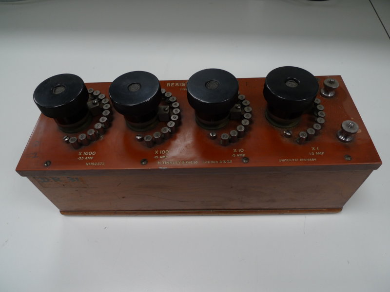 Resistance box  H. Tinsley calibrated