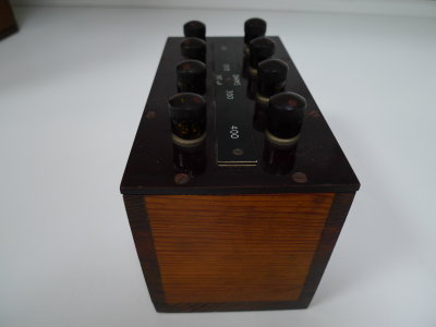 Fixed resistance box. Steps of 100 ohm