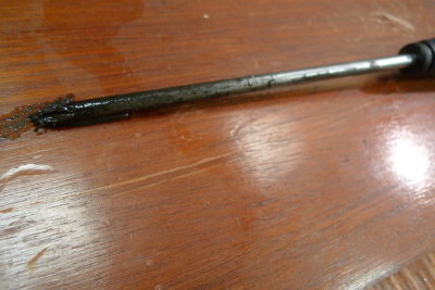 Magnetic screw driver is a good tool when cleaning a sludge trap