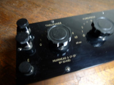 Muirhead decade resistance box. A-25-L