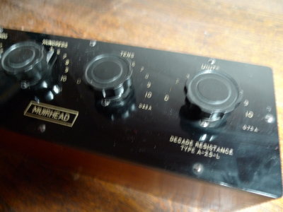 Muirhead decade resistance box. A-25-L