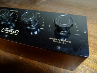 Muirhead decade resistance box. A-25-L