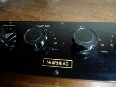 Muirhead decade resistance box. A-25-L