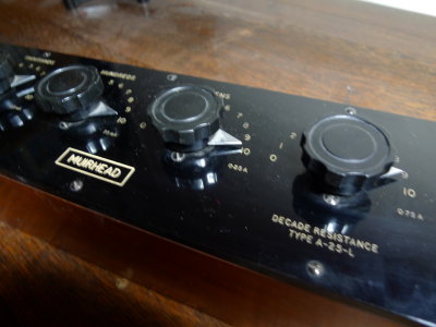 Muirhead decade resistance box. A-25-L
