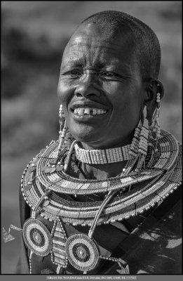 Female Maasai B&W.jpg