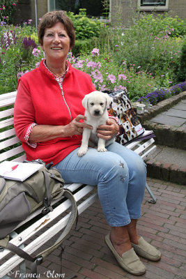 Gerrie met pup