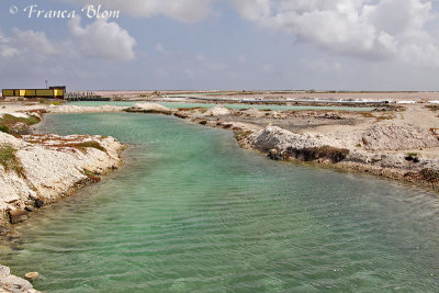 Waterinlaat bij de zoutpannen