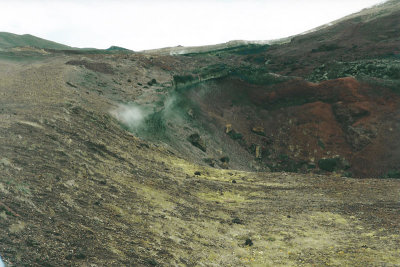Vlakbij het geothermische gebied bij Krafla