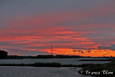 Zonsondergang van 29 september 2016