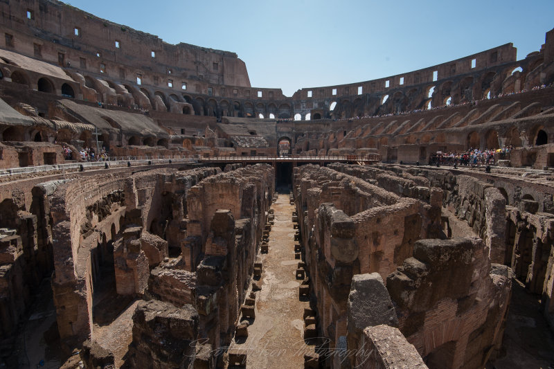 The Colosseum The hidden workings below the spectacle. Different angle