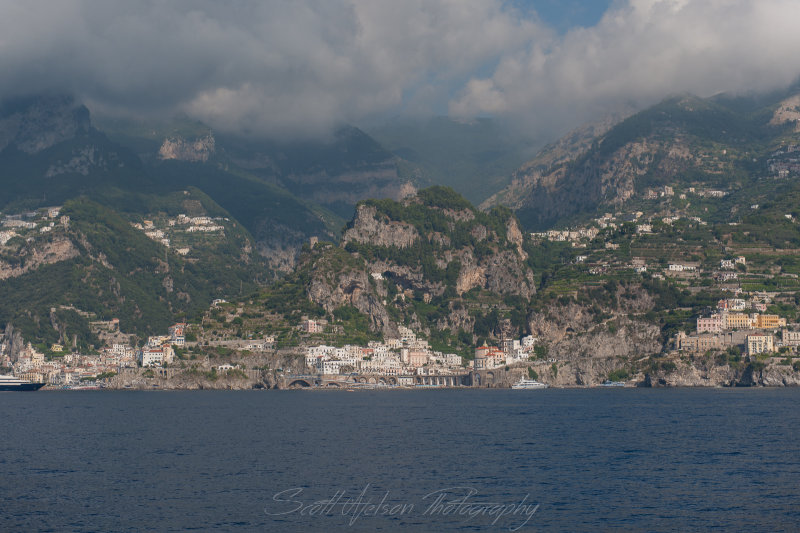 Amalfi The water, Hills and Clouds