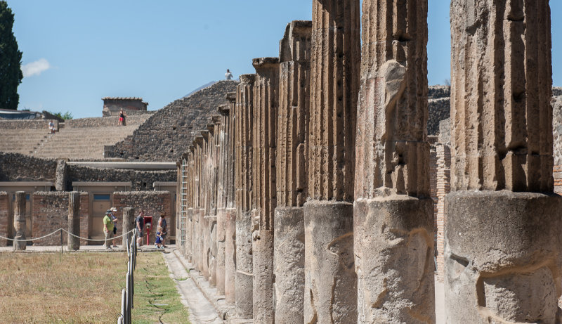 Pillars and Courtyard