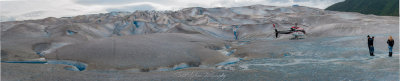 Taku Glacier Landing Panorama