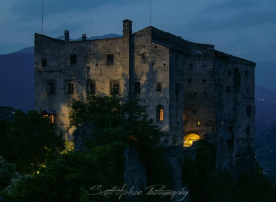 Castello Di Pergine at Night