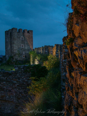 Castello Di Pergine Castello Di Pergine Square Tower and Wall Night