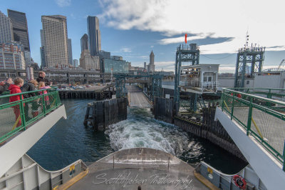 Ferry Leaving Seattle