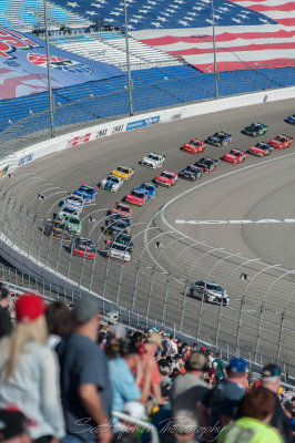 Pace Car Pealing off to Start Again