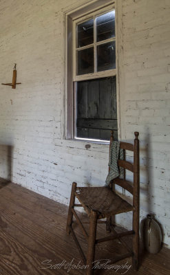 Brick Kitchen Chair and Window