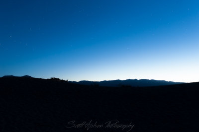 Death Valley Blue Hour Cassiopeia