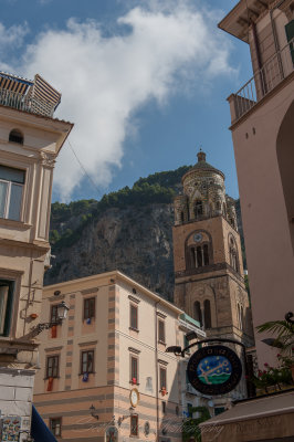 Duomo di Amalfi Steeple and Hill