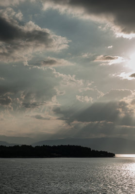 Suns Rays coming into Corfu (1)