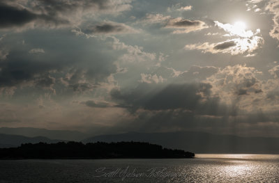 Suns Rays coming into Corfu (2)