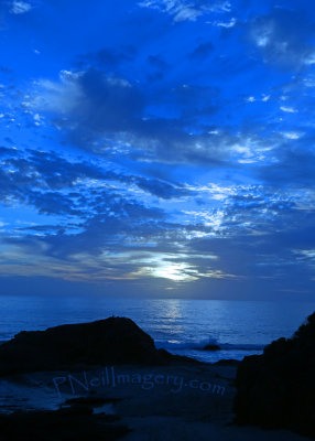 Blue Storm Sunset