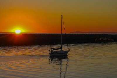 Sunset Sailboat 