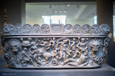 Roman marble sarcophagus