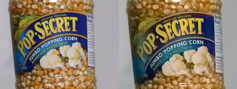 100% Crop Comparison 12,800 jpeg vs 25,600 RAW