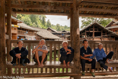 China (Guizhou) - Relaxing On The Wind & Rain Bridge