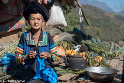 Burma (Shan State) - Older White Hmong Lady In Her Village