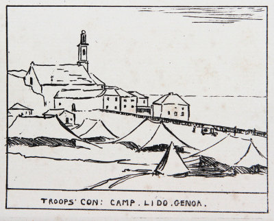 Troops Con: Camp: Lido. Genoa