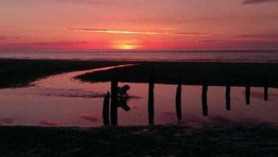 Brancaster beach sunset