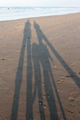 Brancaster beach shadows