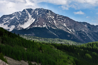 Highway from Durango to Silverton, Colorado, June 2016